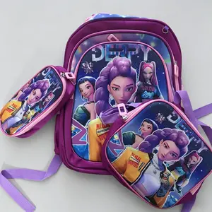 3-Piece K-Pop Witch Hunter Backpack Set | Includes a 16-inch schoolgirl backpack, lunch bag, and pencil case – a must-have back-to-school gift.
