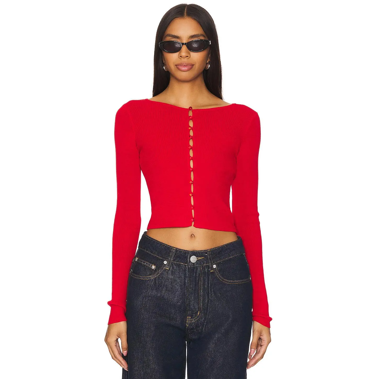 Lovers and Friends Ciara Cardigan in Red