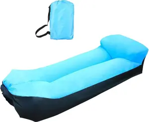 Inflatable Lounger Air Sofa Hammock, Inflatable Couch for Camping, Portable Waterproof Anti-Air Leaking Pouch Couch Air Chair for Outdoor, Beach, Hiking, Picnics, Music Festivals