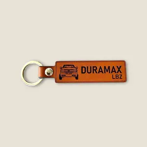 Duramax LBZ Keychain for Trucks - Genuine Leather, Durable Design, Perfect Fit, Versatile Accessory for Truck Owners