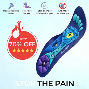 Shock Absorbing Insoles for All Day | 220+ lbs Plantar Fasciitis High Arch Supportinsoles for Men Women,Work Boot Shoe Insole, Absorb Shock with EveryStep, RunPro Insoles for Running Shoes -Arch Support Inserts to Help Reduce Fatigue