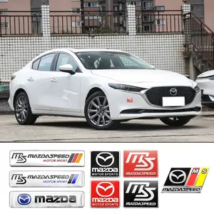 1Pcs Car Sticker Aluminum Alloy Mazda Models Emblem Badge Car Modification Accessories Auto Body Rear Decoration Decal For Mazda 2 3 6 Demio CX3 CX4 CX5 CX-4 CX-5 CX7 CX9 MX3 MX5 RX8 MS Speed Axela Atenza