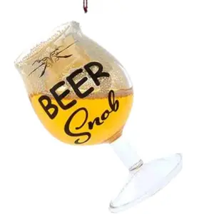 Beer Snob Beer Glass Ornament