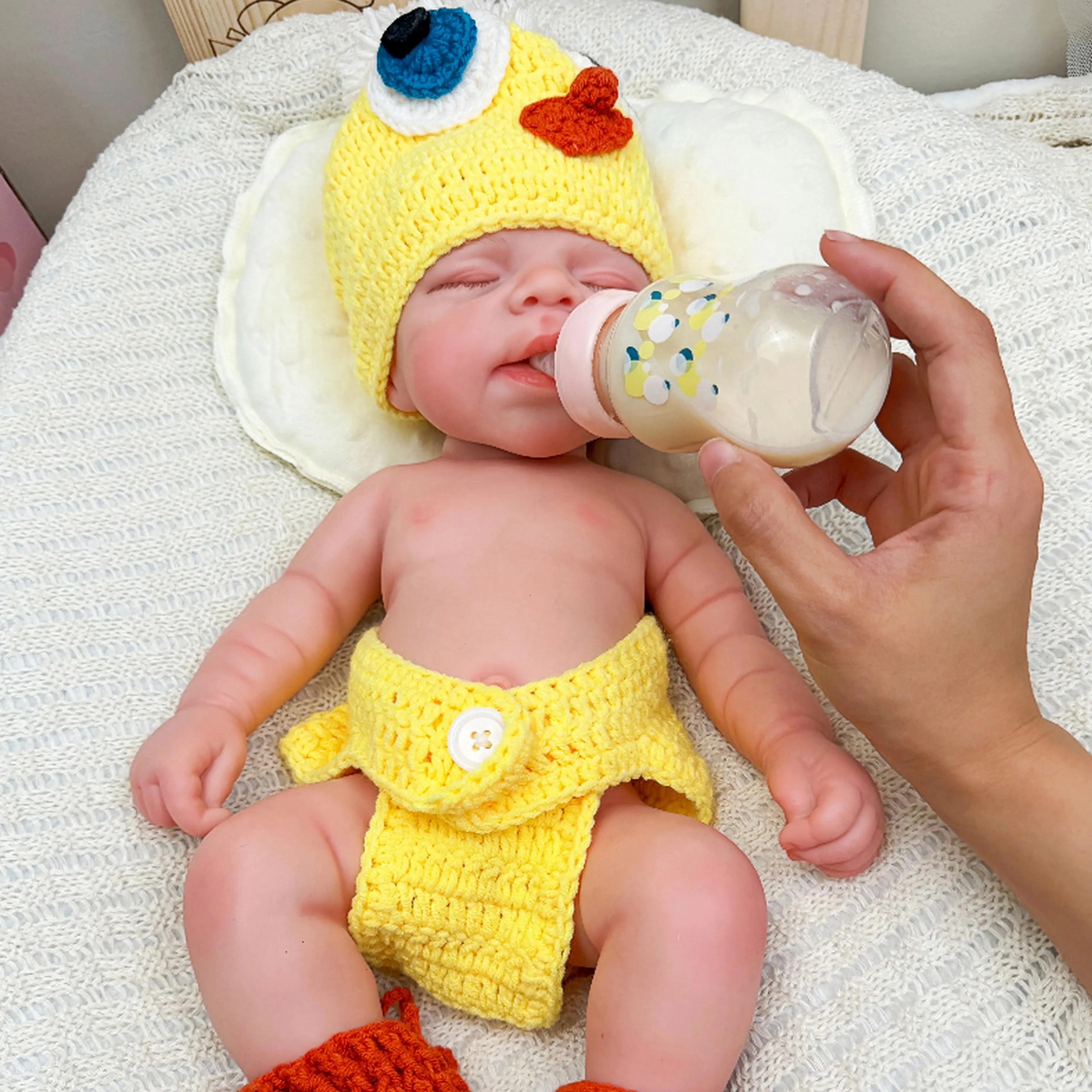 [Best Choice]#Black Friday 18-Inch Full Body Silicone Newborn Baby Doll, Realistic Soft-Skinned Waterproof Bathable Kids Toy, Christmas Gifts for Girls & Doll Collectors, Kids Toys