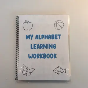 My Alphabet Workbook Soft Cover for Kids Learning Letters Recognition Writing Practice Matching Activities Educational Fun