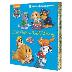 Paw Patrol Little Golden Book Library (Paw Patrol): Itty-Bitty Kitty Rescue; Puppy Birthday!; Pirate Pups; All-Star Pups!; Jurassic Bark! -- Various - Boxed Set
