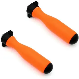 2 Pack Nylon Round Chainsaw File Handle with Ajustable Tightening Nut, Replacement for 4mm-5mm 0.2 inch Hole Chainsaw Sharpener for Manual Chainsaw Sharpening