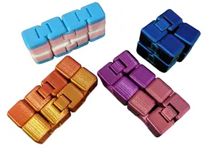 Infinity Cubes - 3D Prints Fidget cube - tons of fun, helps with anxiety! - collectible articulated figurine