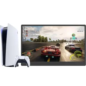 Portable Monitor 15.6 Inch FHD 1080P HDR IPS USB  Plug and Play Ultra Slim Travel External Gaming Display with Kickstand Speakers for Laptop