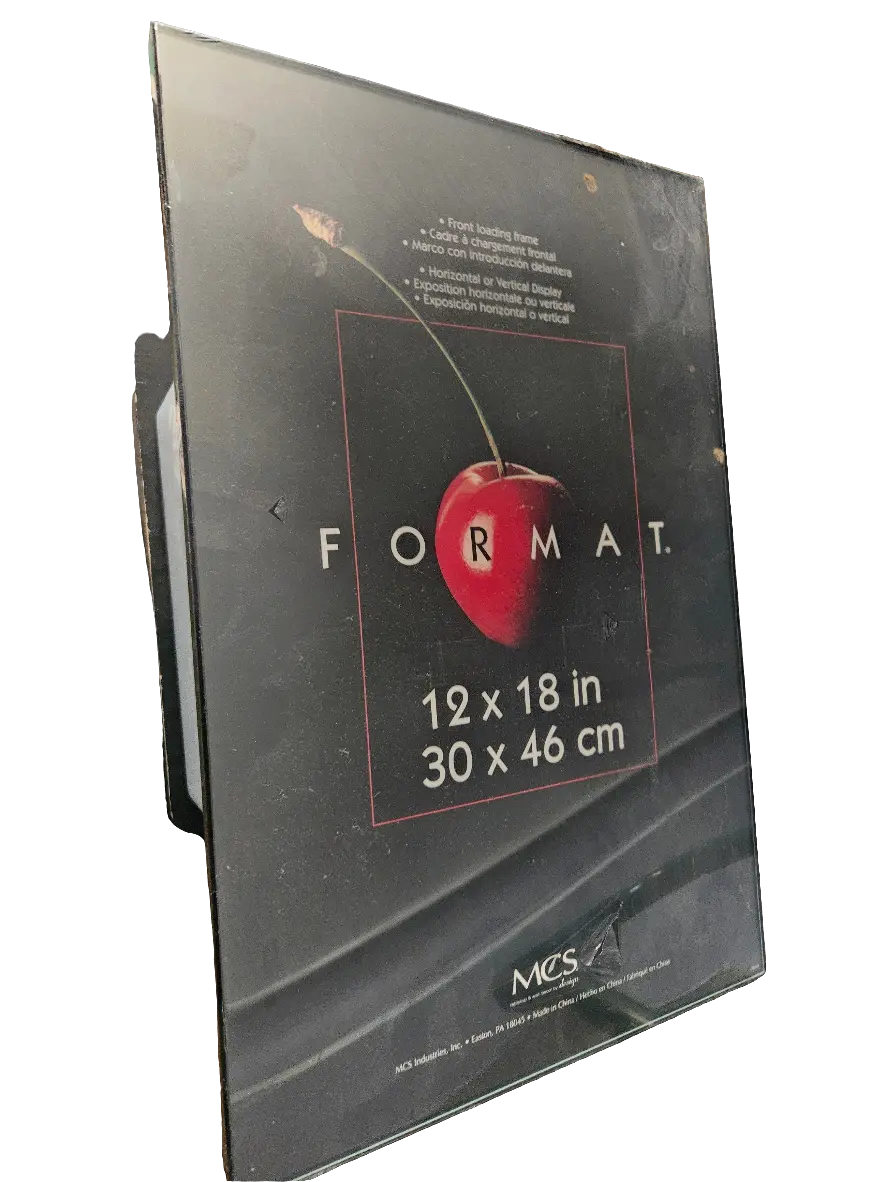 MCS 12x18 Format Frame – Minimalist Glass & Clips