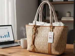 Beige And Brown Purse
