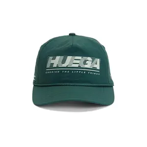 Huega House Tidal Nylon Hat in Forest Green