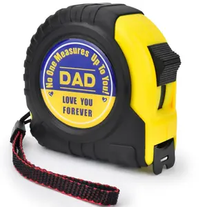 Christmas Gifts for Dad Tape Measure - Measuring Tape 25 ft Stocking Stuffers for Dad Birthday Fathers Day from  Daughter Son Wife Engraved Retractable Digital Carpenter Tool Measurement Tape