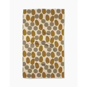 Geoweave™ Microfiber Cleaning Towel - Eggplant Toss Geometry Print, Absorbent, Quick-Dry Wipe for Kitchen, Home Care