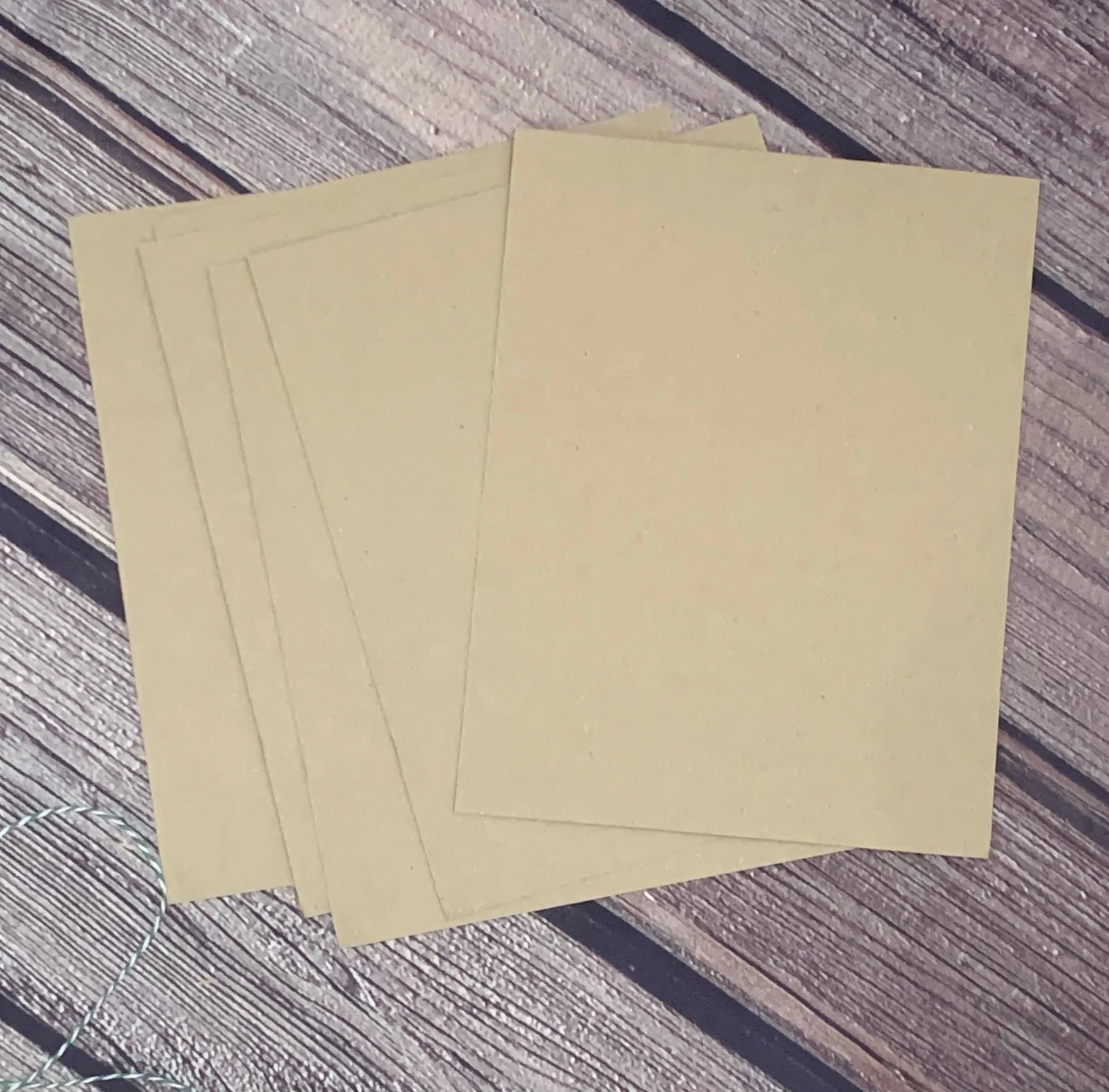 8.5x11 Kraft Chipboard - set of 20