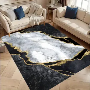 Nordic Marble Carpet Print Abstract Art Carpet Living Room Sofa Bedroom Study Kitchen Entrance Carpet Decorative Pad Abstract Marble Rug