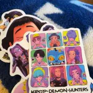 60pcs Demon Hunting Stickers, Suitable for Scrapbooks, Diaries, Notebooks, Water Bottles, Cars, Etc. Faith-based Design, A Gift with A Positive Message, Sticker Decals