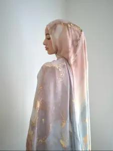 Women's Fashion Bohemian Long Scarf Shawl, All-Over Print Woven Fabric, Casual Fitted Design, Perfect for Spring & Fall, Tignon Scarf