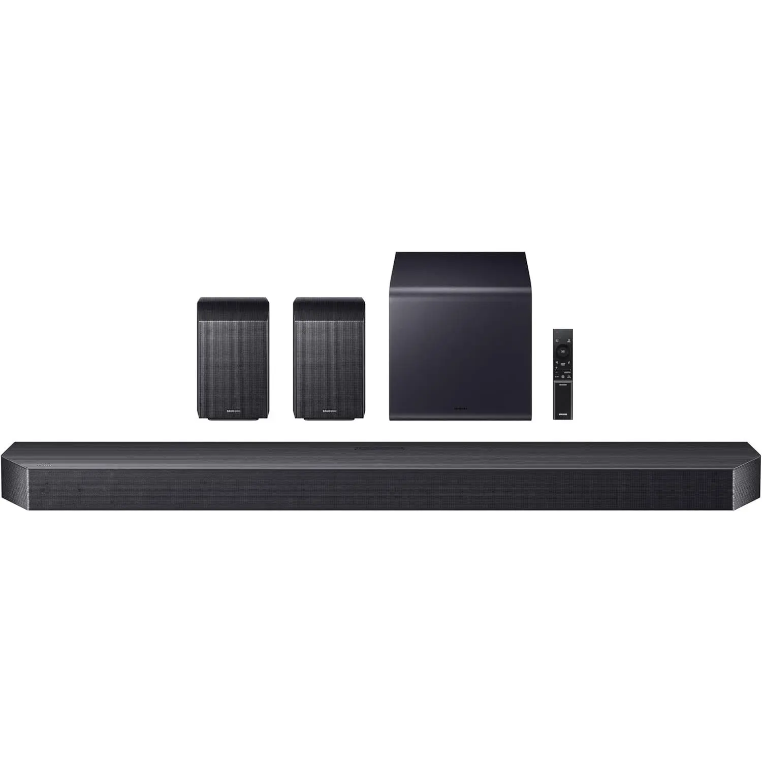 Samsung Q990F 11.1.4ch Q Series Subwoofer + Rear Speaker, Wireless Dolby Atmos, Q-Symphony, Game Mode Pro, Adaptive Sound (HW-Q990F, 2025)