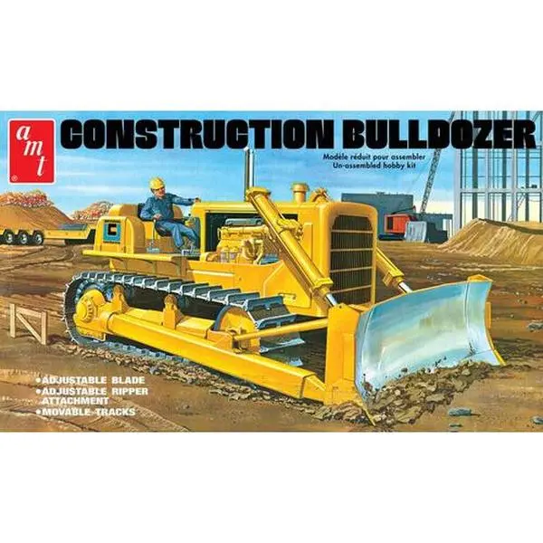AMT Construction Bulldozer 1/25 Scale Model Kit  [COLLECTIBLES]