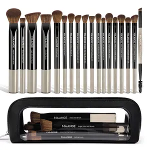 MAANGE Makeup Brush Set – 18 Professional Multi-Function Brushes with Storage Bag,Soft Bristles for Powder,Liquid & Cream Makeup,Beginner-Friendly Makeup Tools for Women#Summervibes