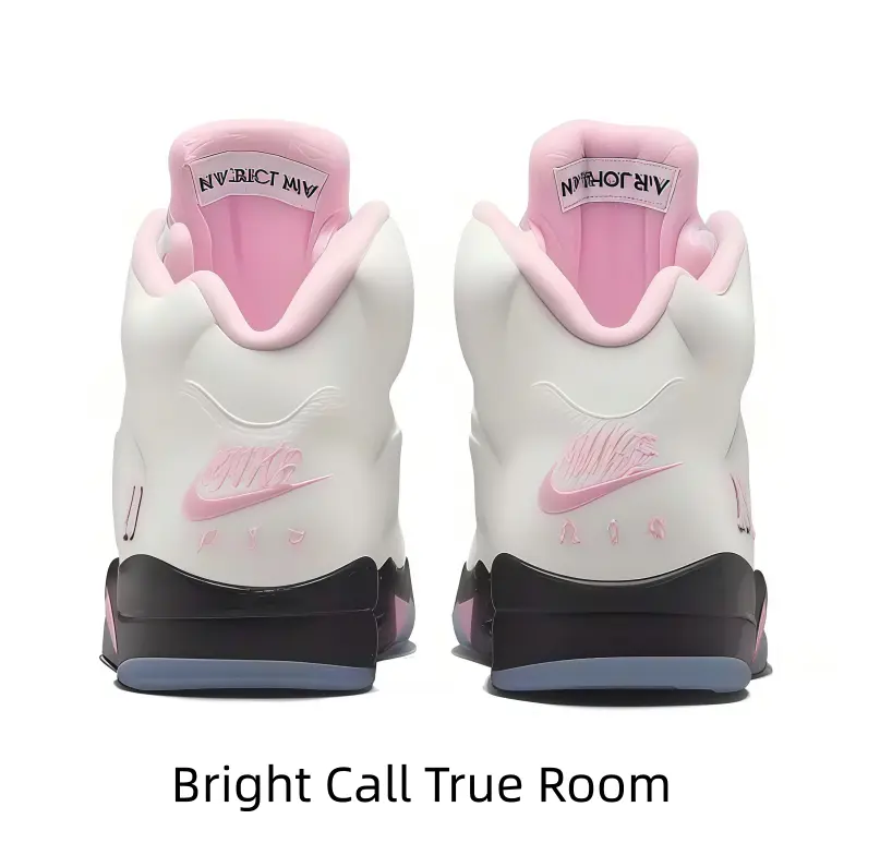 Minimalist White Pink Two-tone Street Sneakers, Max Airflow Ventilated Inner Lining for City Walking & Outdoor Leisure, Full Original Packaging