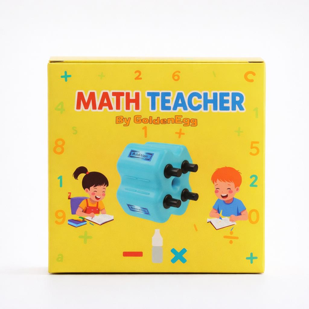 GoldenEgg Math Teacher 4-in-1 Stamp Roller for Kids Ages 5-10 Addition Subtraction Multiplication Fill-in-the-Blank Practice Tool with Refill Ink GoldenEgg Math Teacher 4-in-1 Stamp Roller for Kids Ages 5-10 Addition Subtraction Multiplication Fill-in-the-Blank Practice Tool with Refill Ink