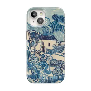 Casely iPhone 15 Case | Van Gogh Museum | Landscape With Houses | Compatible with MagSafe | Classic Ultra Thin Design