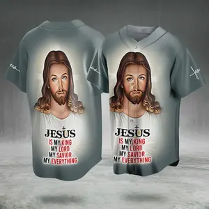 Jesus Christ Jesus Is My King Jesus Christian Baseball Jersey