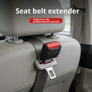 Seat Belt Extender Universal Fit for Most Cars Durable ABS Material Easy to Reach Back Seat Buckle Booster Car Accessories