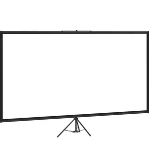 VEVOR Tripod Projector Screen with Stand 60 inch 16:9 4K HD Projection Screen Stand Wrinkle-Free Height Adjustable Portable Screen for Projector Indoor & Outdoor for Movie, Home Cinema, Gaming, OfficeSummervibes