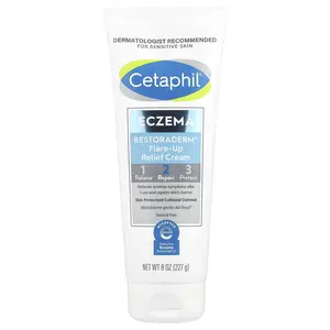 Cetaphil Eczema, Restoraderm® Flare-Up Relief Cream, 8 oz (227 g) Cetaphil Eczema, Restoraderm® Flare-Up Relief Cream, 8 oz (227 g)