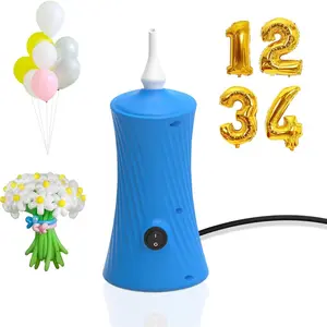 Electric Air Balloon Pump Inflator Blower Machine for Long Twisty Animal Balloons Birthday Party Celebration Balloon Decorations