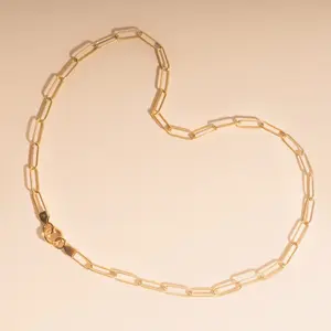 Textured Paperclip Necklace Textured Paperclip Necklace