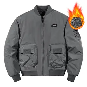 Men's Winter Windproof Waterproof Jacket - Quilted Lining, Thick Cotton Padding, Multiple Pocket Design, A Must-Have for Casual Street Style