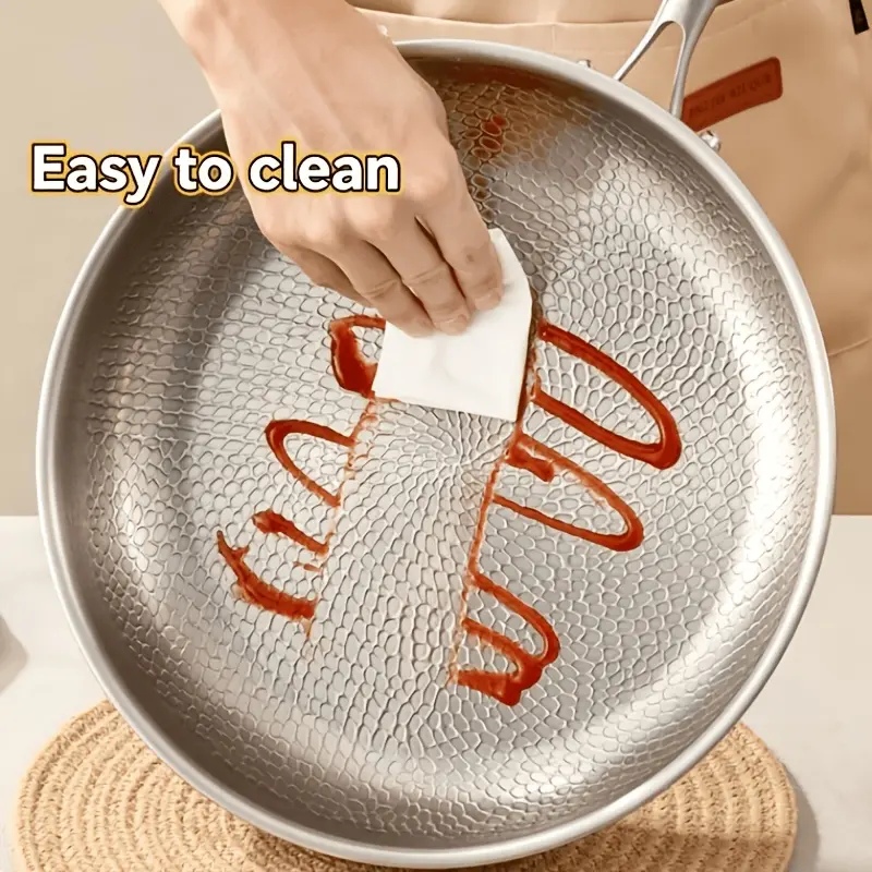 11.02-inch titanium frying pan with lid
