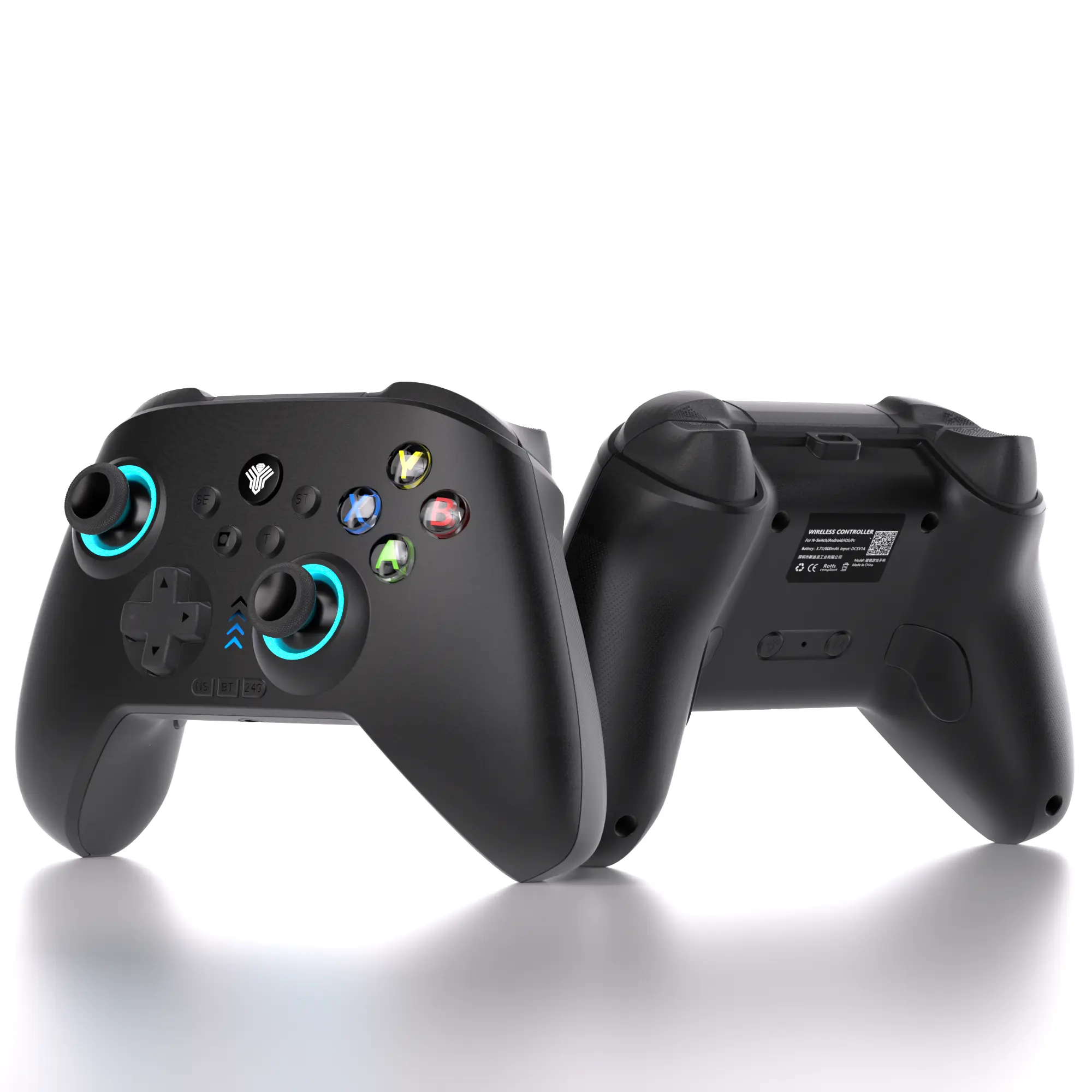 YUYIU Dawn Breaker Wireless Controller - Hall Effect Multi-Platform Gamepad for Nintendo Switch, PC, Steam & Android | 6-Axis Gyro, RGB, Programmable Buttons, 3-Mode Connectivity