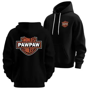 World's Coolest Grandpa/Grandma Nickname Gift Motorcycle Dad /Mom Print Back Font Shirt Sweatshirt Hoodie, Father's Day Tee Birthday Gift from Grandkids Menswear Top 25626