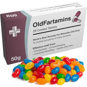 Funny Prank Pill Box with Candy, Gag Gifts for Men, 30th 40th 50th 60th 70th Birthday Gifts for Him or Her, Novelty Joke, Dad Birthday Gift for Boyfriend, Valentines Day Gift for Him