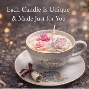 Floral Teacup Candle
