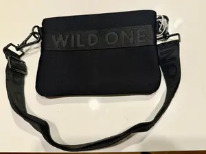 WILD ONE Recycled Knit Everyday Dog Walk Treat Pouch BLACK