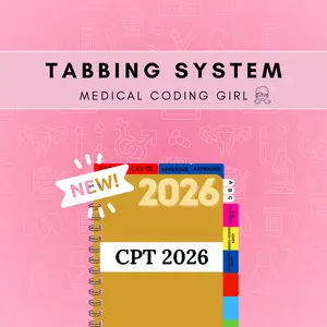 Medical Coding Girl Tabbing System - CPT 2026 AMA