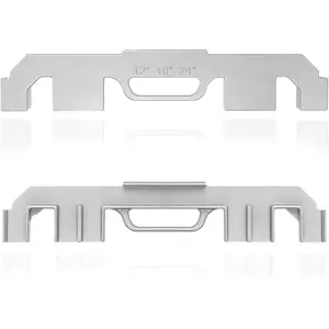 6 in 1 Framing, 12/14/16/18/20/24 Inch Size On-Center Stud Layout Tool, 100% Cast Aluminum Framing Spacing Tool