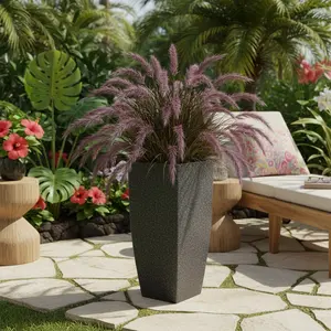 VT71 - Square Cylinder Foam Lite & Concrete Planter