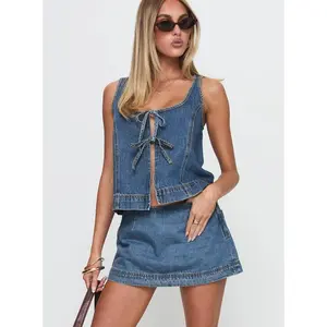 Stefenie Denim Skort Mid Wash