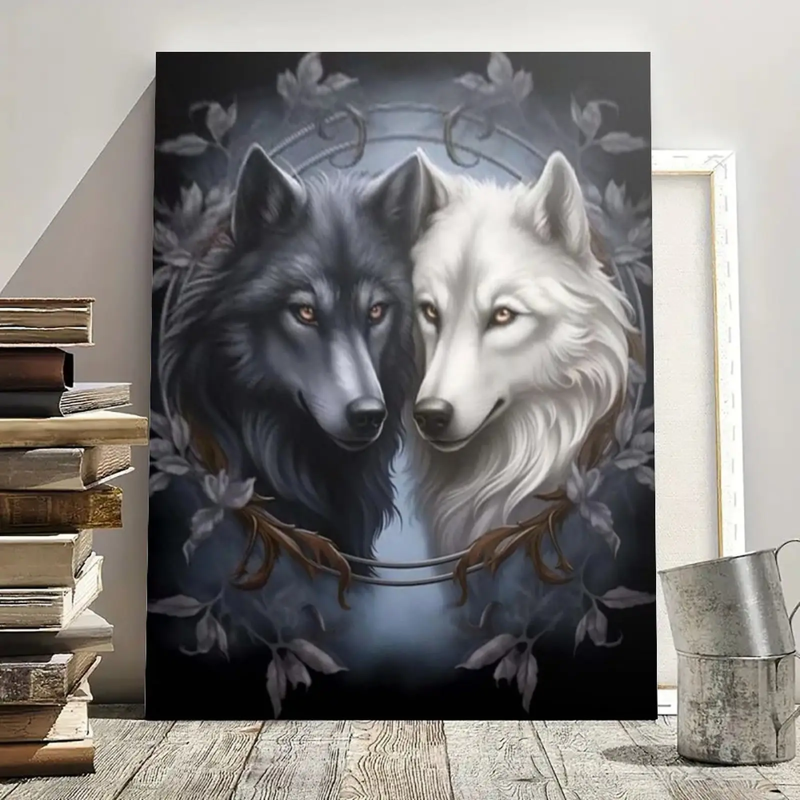 Wolf Pattern Art Print Poster, Home Decor Decoration for Living Room Bedroom, Ideal Gift for Aesthetic Wall Ornaments