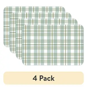 (4 pack) Garden Vines Reversible Flexible Plastic Placemat