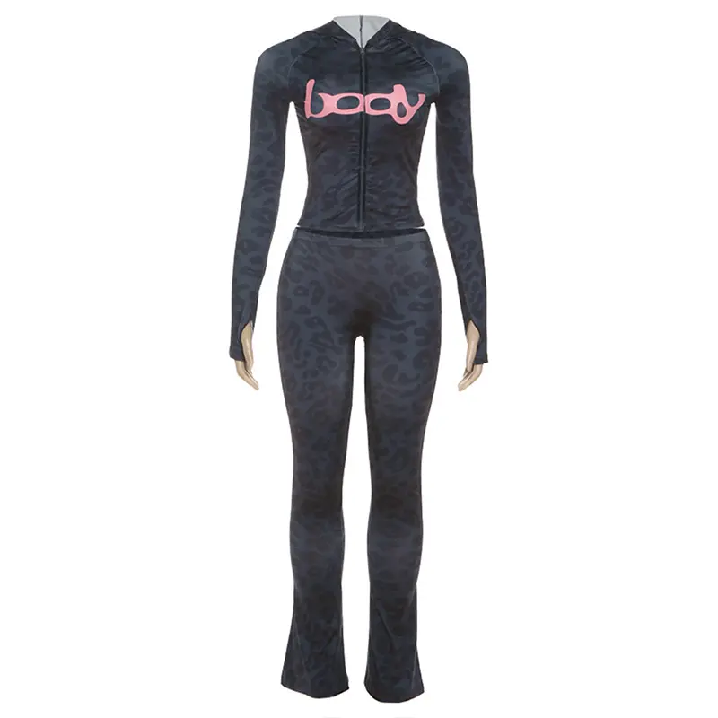 Dark gray (leopard print)