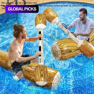 2-Piece Giant Inflatable Battle Raft Pool Game, 2 Player Floating Toy for Kids & Adults, Family Pool Party, Beach, Summer Outdoor Sports, Swimming Pool, Water Float #GLOBAL PICKS