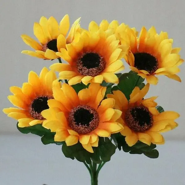 26-Head Silk Artificial Sunflower Decoration Bouquet - Wedding Floral Decor, Home Decor Supplies 26-Head Silk Artificial Sunflower Decoration Bouquet - Wedding Floral Decor, Home Decor Supplies